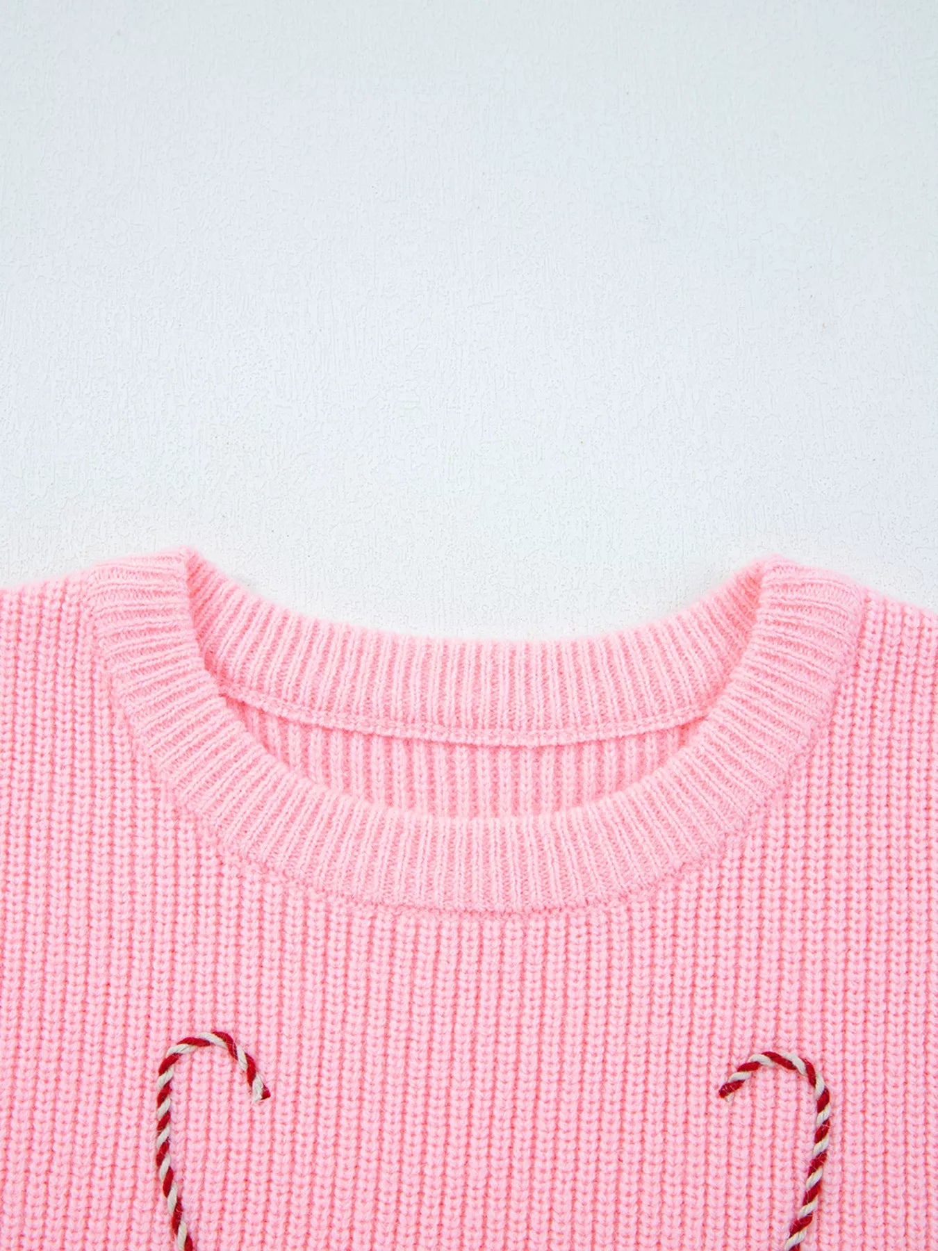 Merry Candy Cane Christmas Crew Neck Sweater | Sweaters Daverri Fashions