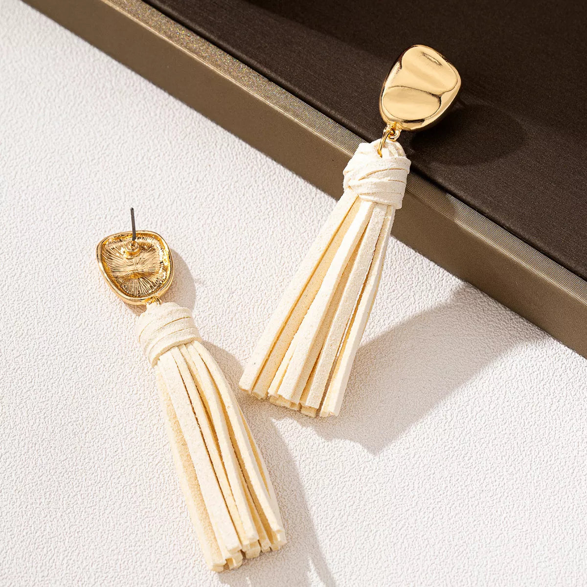 18K Gold-Plated Tassel Earrings | Earrings Daverri Fashions