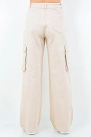 American Bazi Full Size Drawstring Wide Leg Cargo Pants Plus Size | Pants Daverri Fashions