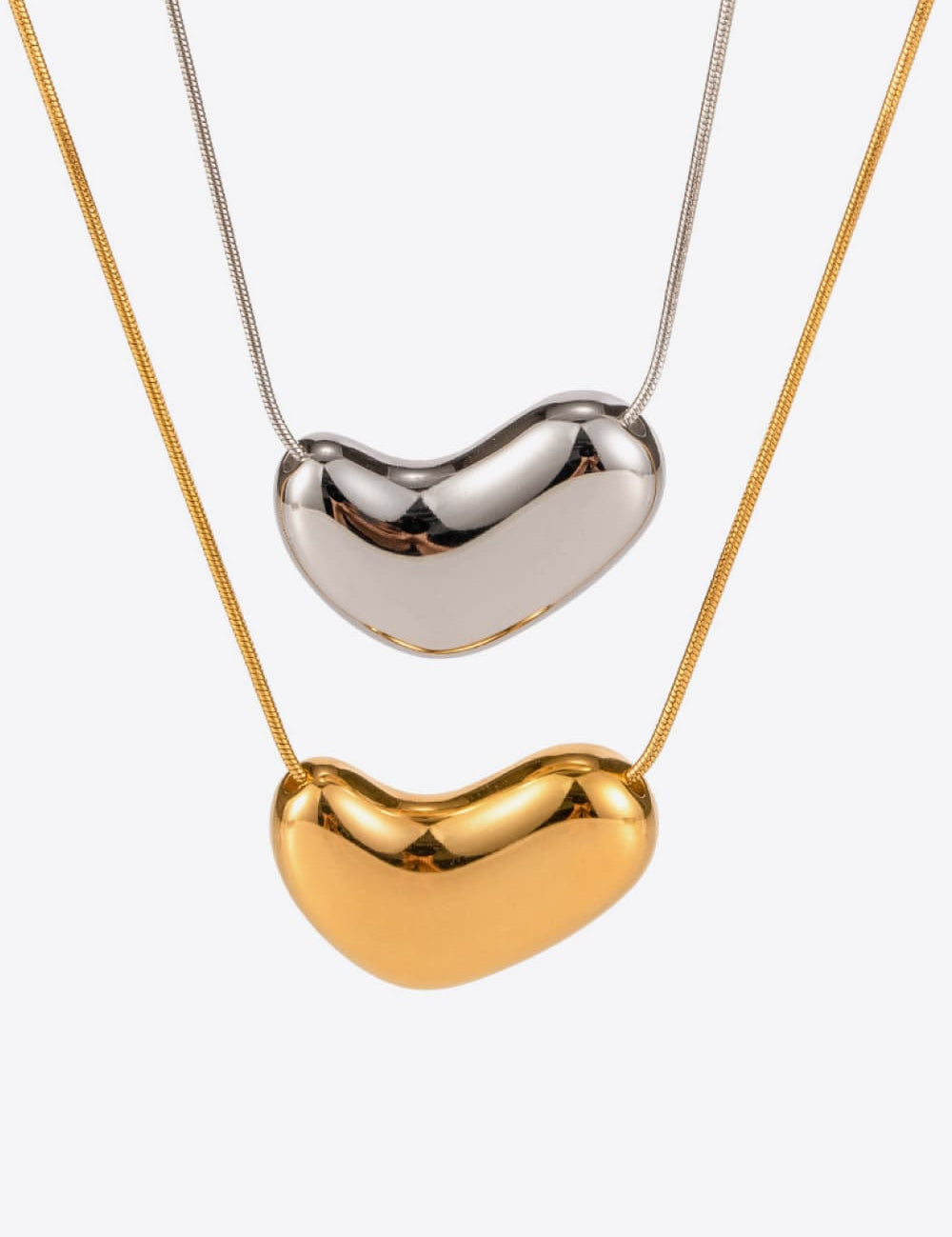 Heart Shape Pendant Necklace | Necklaces Daverri Fashions