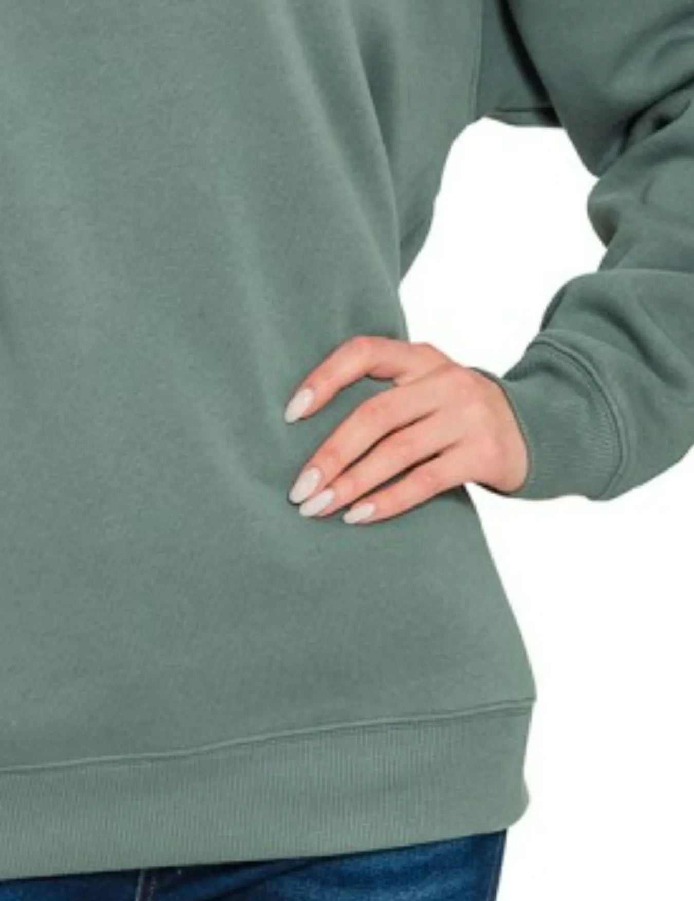 Zenana Fleece Round Neck Sweatshirts | Sweatshirts Daverri Fashions