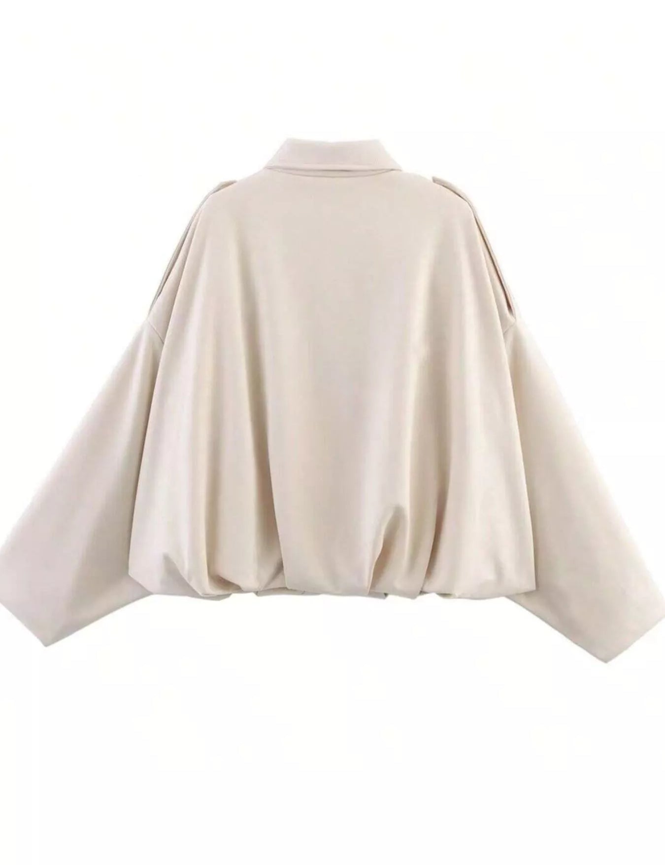 Zip Up Oversized Jacket | Jackets Daverri Fashions