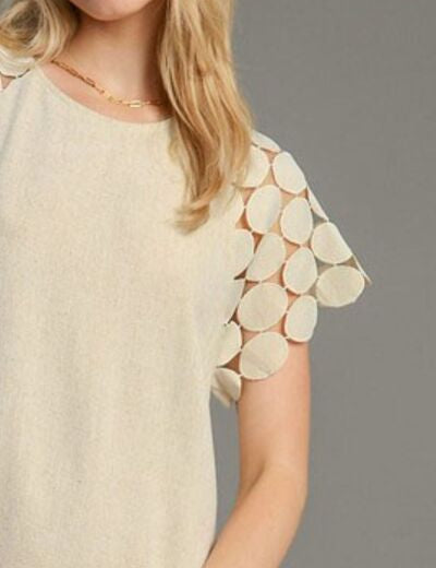 Umgee Round Neck Mini Dress Plus Size | Mini Dresses Daverri Fashions