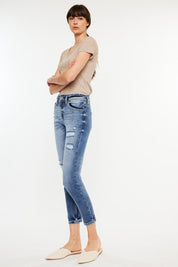 Kancan High Rise Distressed Mom Jeans | Jeans Daverri Fashions