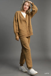 Umgee Button-Up Jacquard Cardigan | Daverri Fashions