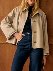 Button-Down Long Sleeve Jacket | Jackets Daverri Fashions