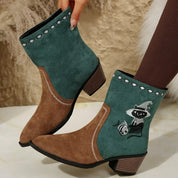 Sami Western Cowboy Boots with Embroidered Design | Boots Daverri Fashions