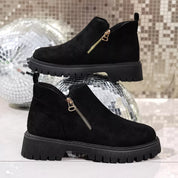 Bria Round Toe Side Zip Ankle Boots | Boots Daverri Fashions