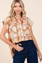 Mittoshop Mineral Wash Plaid Button Down Shirt | Shirts Daverri Fashions