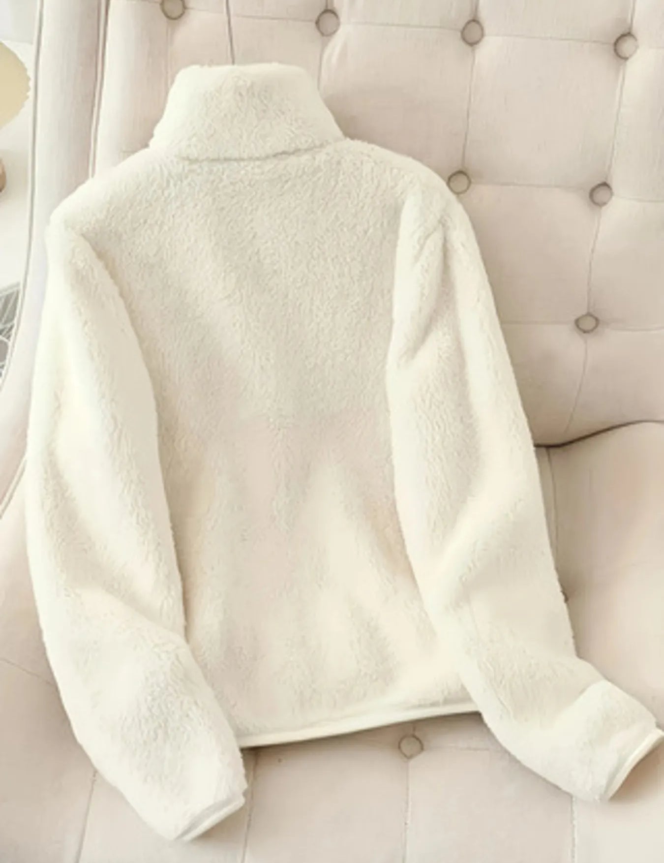 Fleece Long Sleeve Zip-Up Jacket | Jackets Daverri Fashions