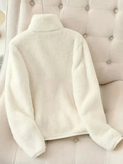 Fleece Long Sleeve Zip-Up Jacket | Jackets Daverri Fashions