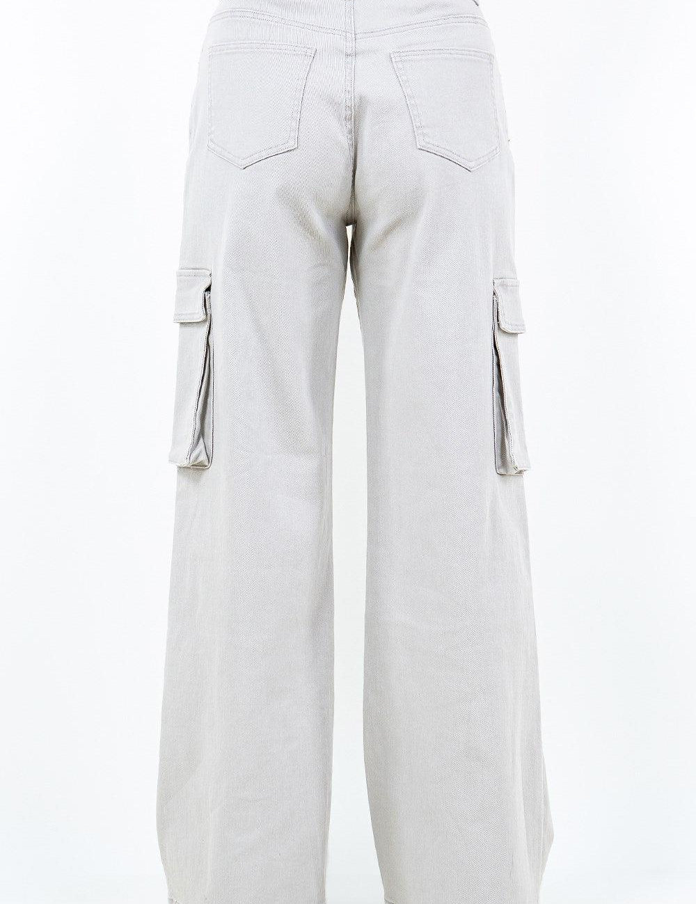 American Bazi Drawstring Wide Leg Cargo Pants | Pants Daverri Fashions