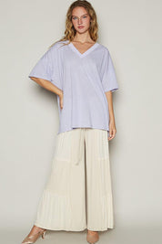 POL V-Neck Half Sleeve T-Shirt | T-Shirts Daverri Fashions
