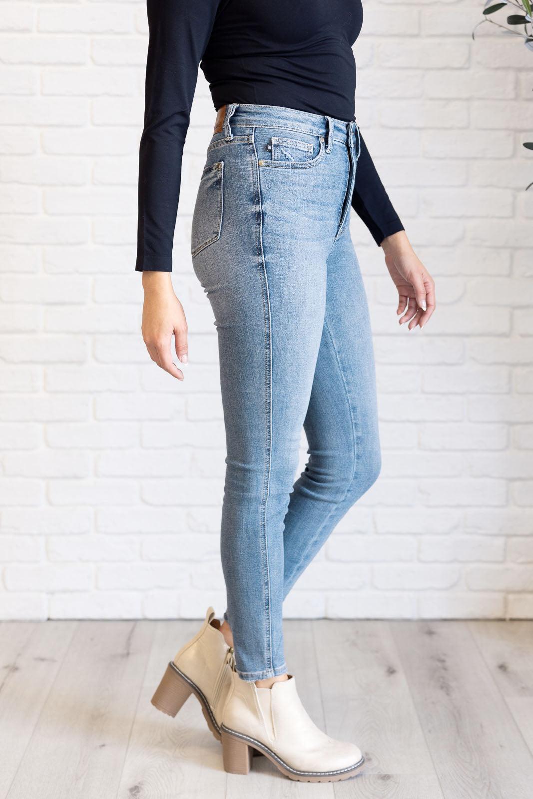 Judy Blue Justine High Rise Control Top Skinny Jeans | Tops Daverri Fashions
