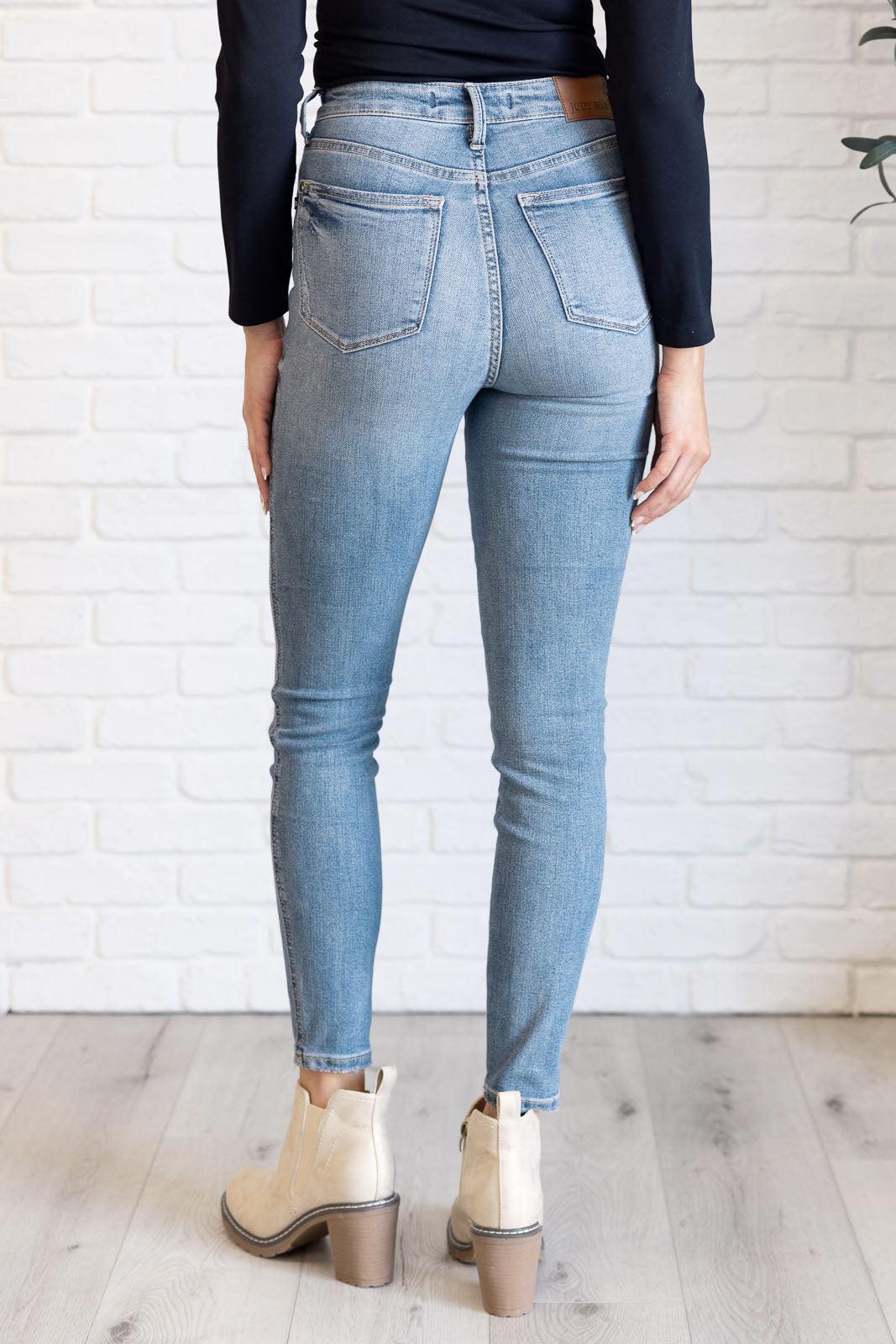 Judy Blue Justine High Rise Control Top Skinny Jeans | Tops Daverri Fashions