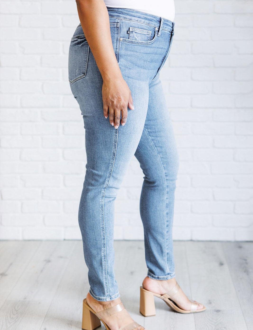 Judy Blue Justine High Rise Control Top Skinny Jeans | Tops Daverri Fashions