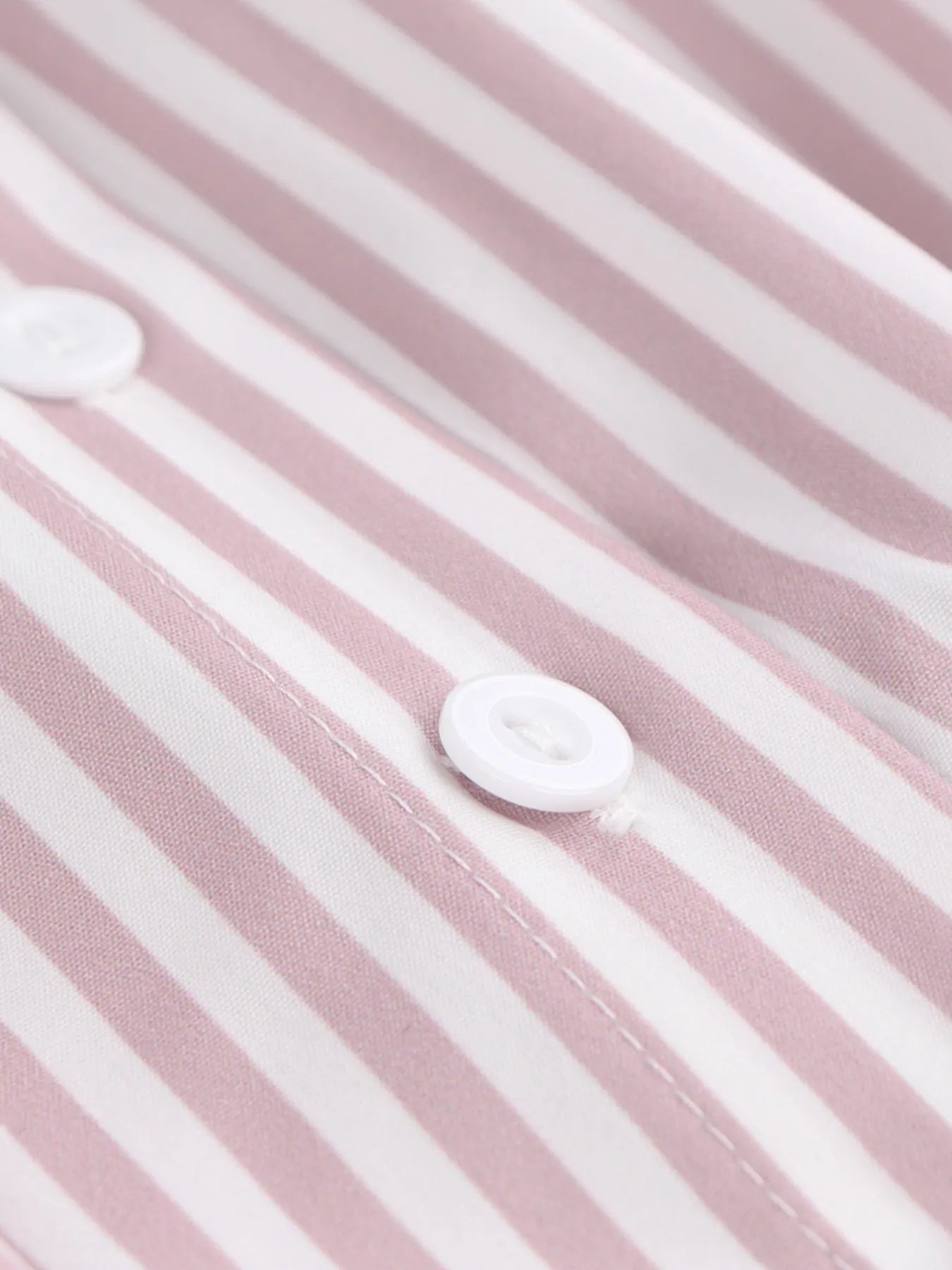 Striped Short Sleeve Button-Up Shirt | Daverri Fashions