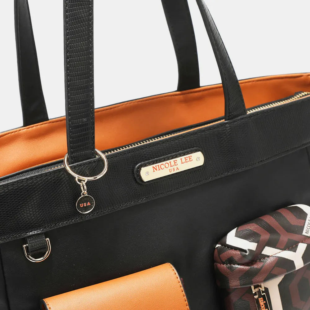 Geometric Pattern Tote Bag | Totes Daverri Fashions