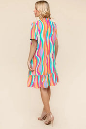 Haptics Tiered Woven Ruffle Hem Dress | Knee Length Dresses Daverri Fashions