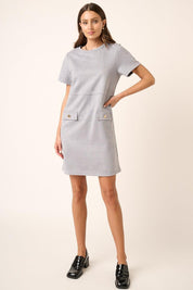Mittoshop Suede Short Sleeve Mini Dress | Mini Dresses Daverri Fashions