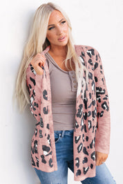 Dusty Pink Printed Long Sleeve Cardigan | Cardigans Daverri Fashions