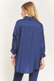 ADORA Button Down Linen Shirt | Daverri Fashions