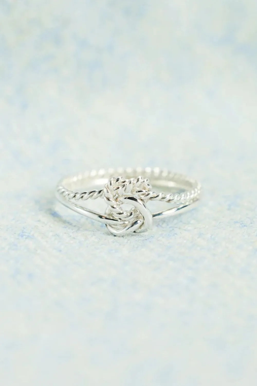 925 Sterling Silver Knotted Ring | Sterling Silver Rings Daverri Fashions