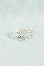 925 Sterling Silver Knotted Ring | Sterling Silver Rings Daverri Fashions