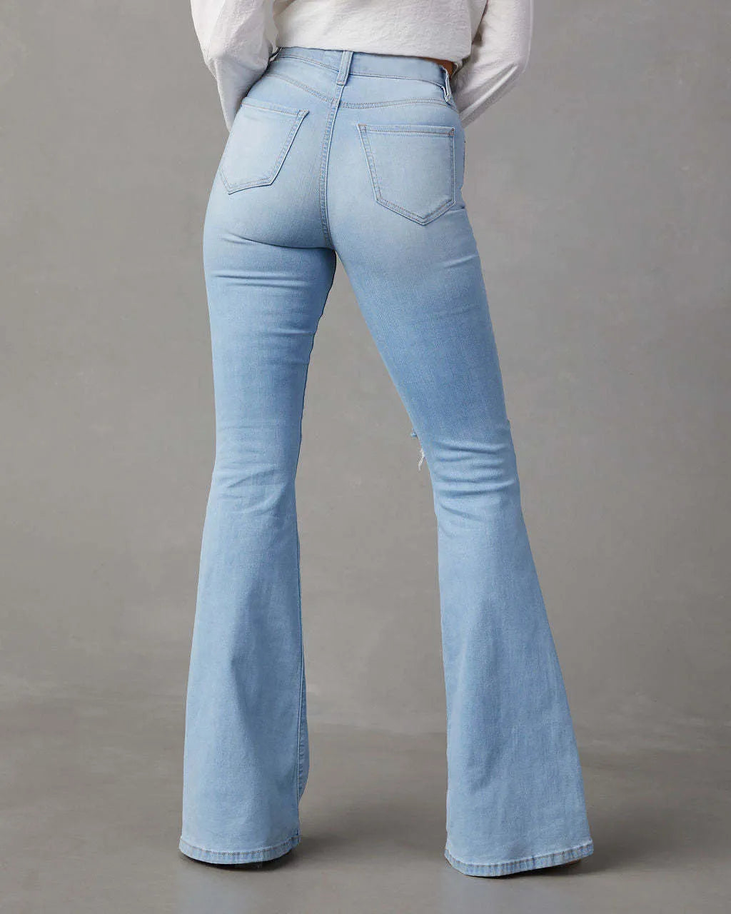 Distressed Jeans with Pockets | Jeans Daverri Fashions