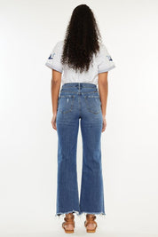 Kancan Full Size High Rise Slim Wide Leg Jeans | Daverri Fashions