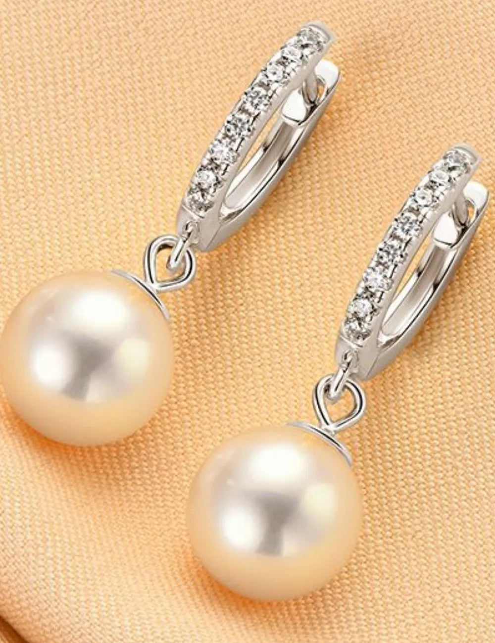 925 Sterling Silver Freshwater Pearl Earrings | Sterling Silver Earrings Daverri Fashions
