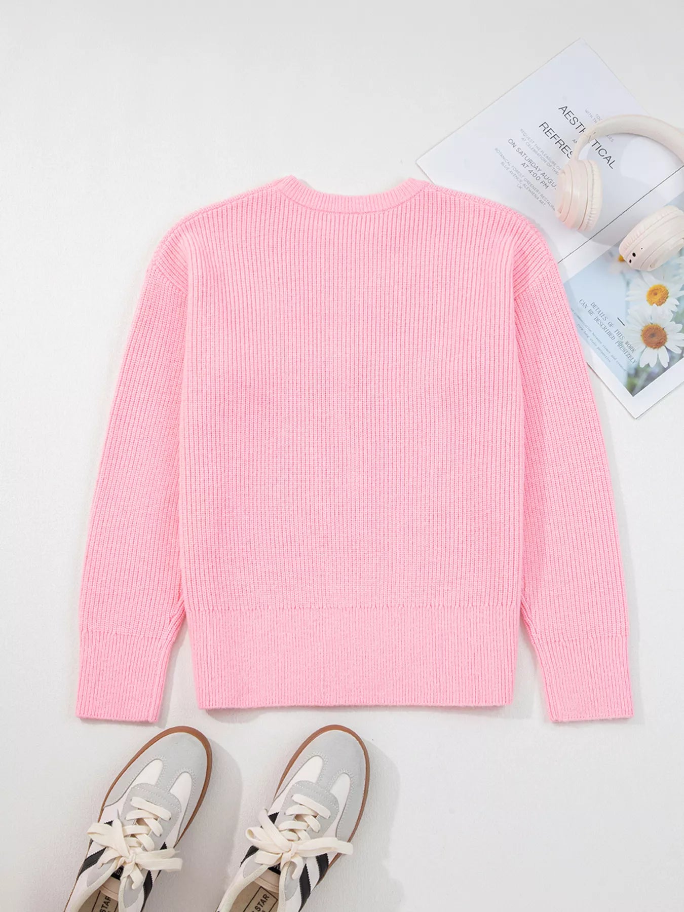 Merry Candy Cane Christmas Crew Neck Sweater | Sweaters Daverri Fashions