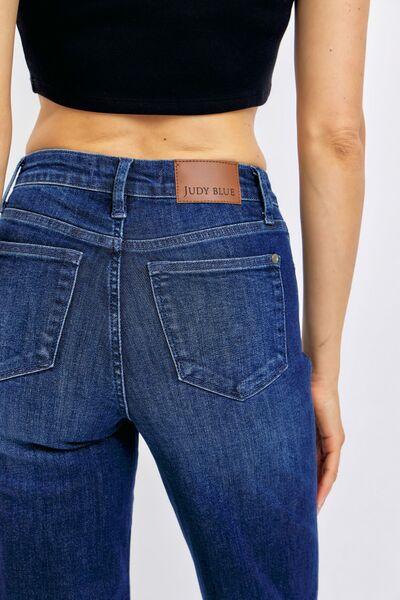 Judy Blue Full Size Tummy Control Straight Jeans | Jeans Daverri Fashions
