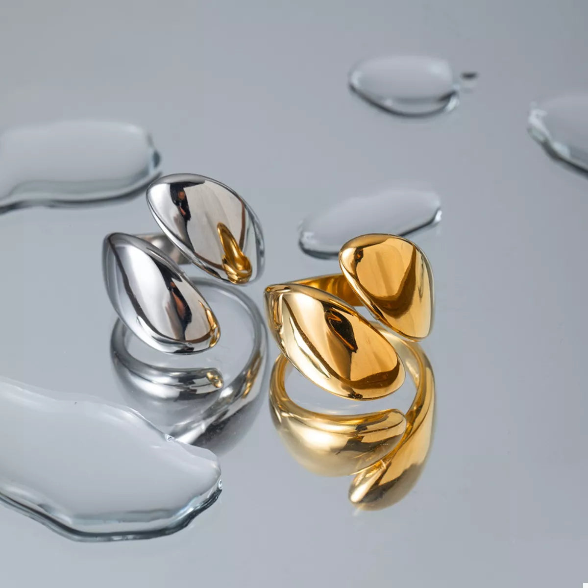 Stainless Steel Bypass Ring | Rings Daverri Fashions