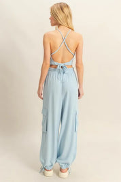 HYFVE Crop Top and Cargo Pants Set | Outfit Sets Daverri Fashions