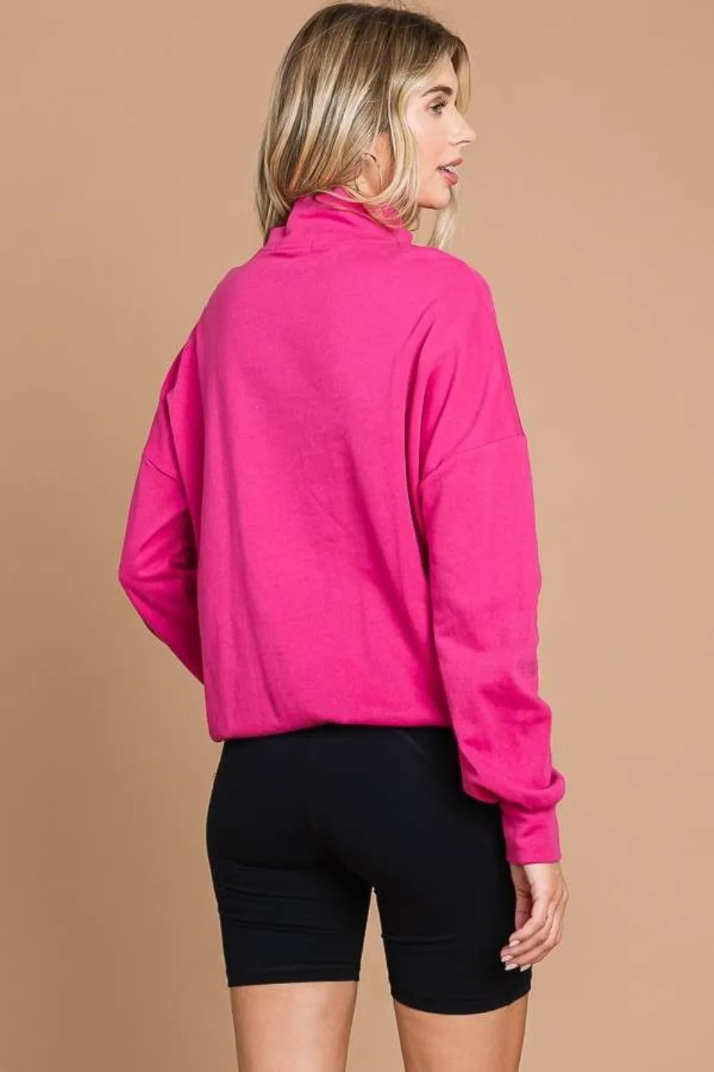 Culture Code Full Size Half Zip Long Sleeve Sweatshirt | Sweatshirts Daverri Fashions