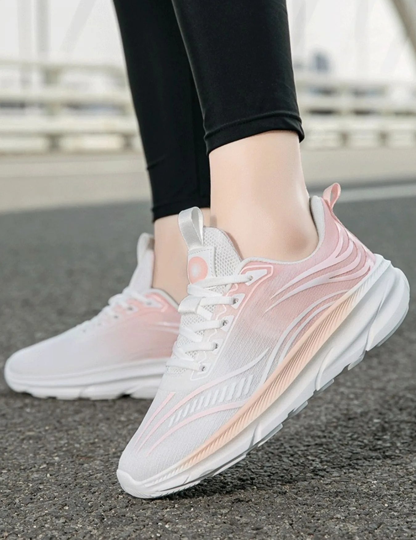 Gradient Colorful Breathable Athletic Sneakers | Sneakers Daverri Fashions