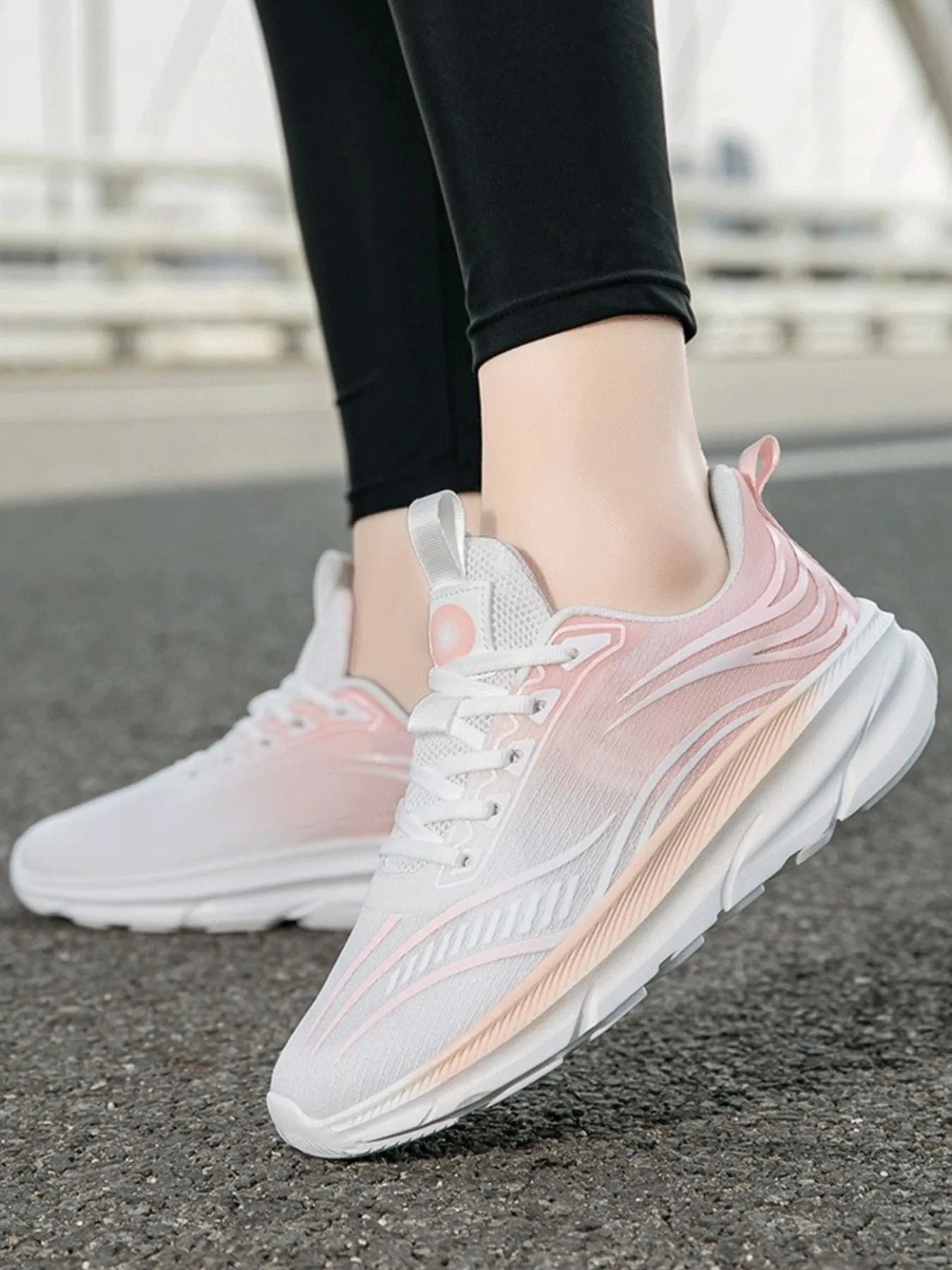 Gradient Colorful Breathable Athletic Sneakers | Sneakers Daverri Fashions