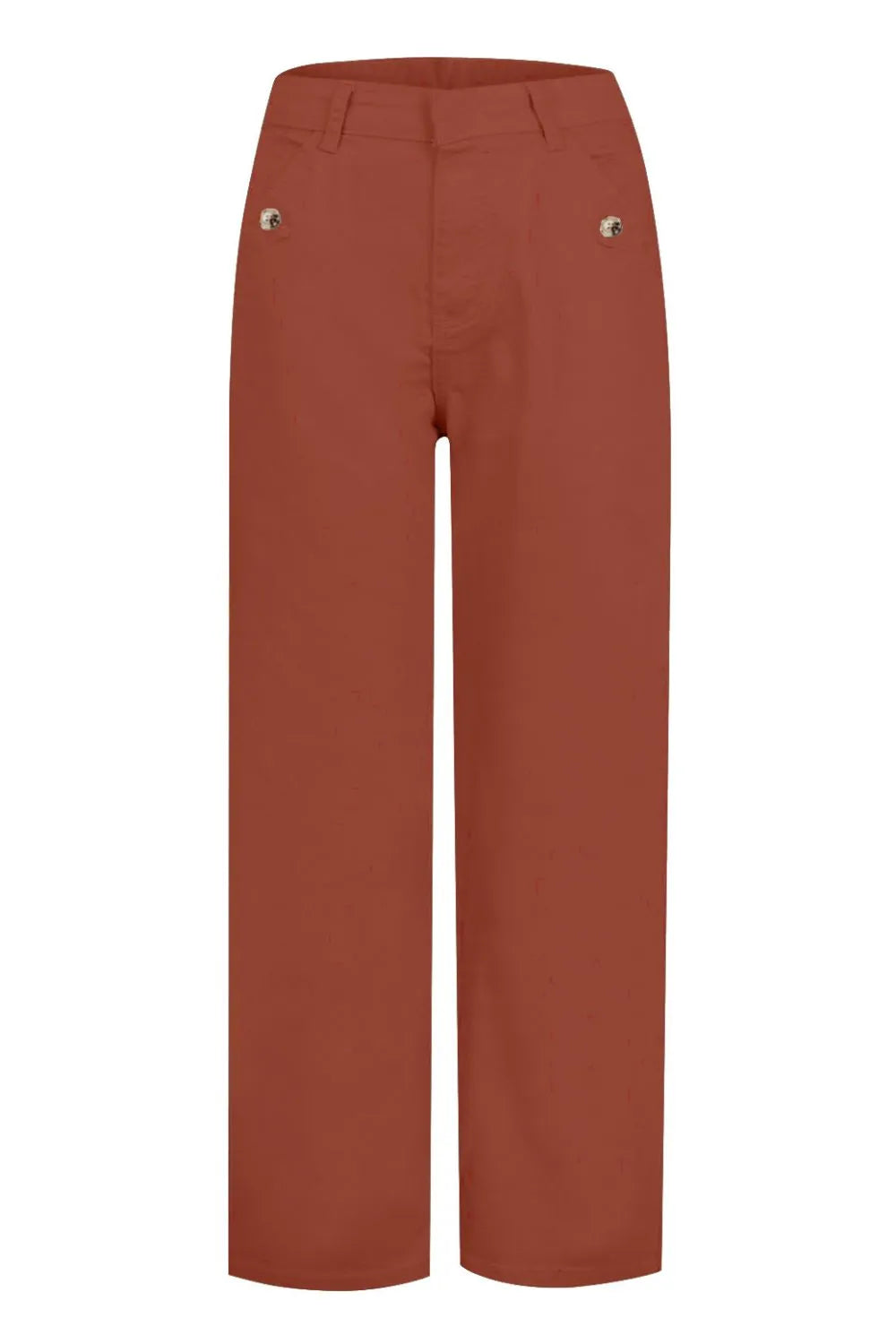 Caramel High Waist Jeans with Pockets | Jeans Daverri Fashions