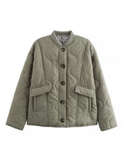 Quilted Button-Down Lightweight Jacket | Jackets Daverri Fashions