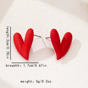 4 Pair Heart Stud Earrings | Earrings Daverri Fashions