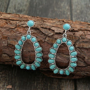 Artificial Turquoise Earrings | Earrings Daverri Fashions