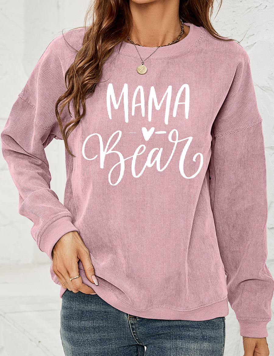 MAMA Graphic Round Neck Sweatshirt | Sweatshirts Daverri Fashions