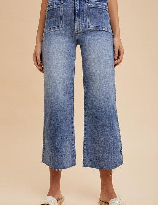 Medium Annie Wear High Rise Wide Leg Jeans | Jeans Daverri Fashions