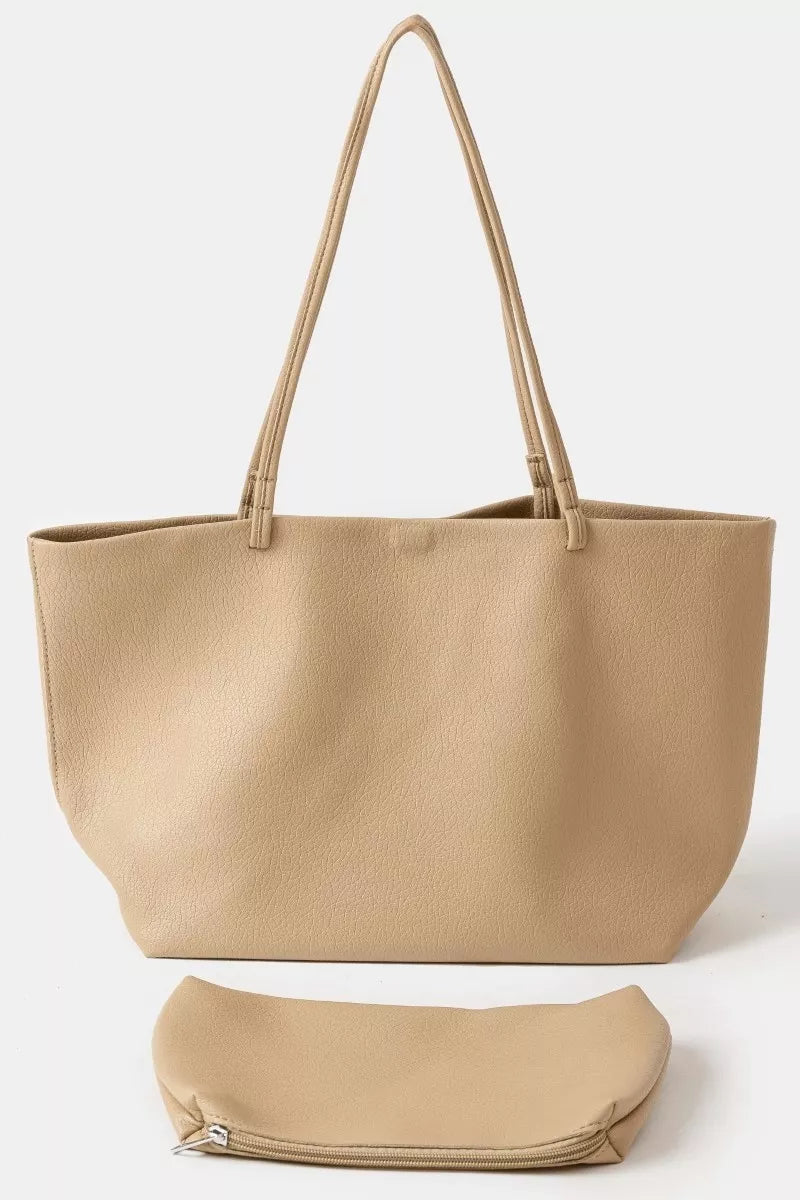 KA One Size Fame Soft Solid Color Tote Bag | Tote Bags Daverri Fashions
