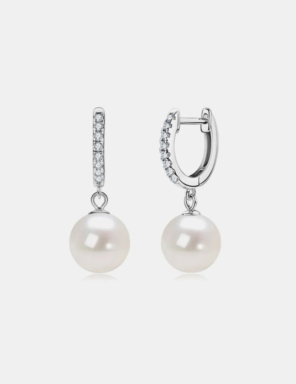 925 Sterling Silver Freshwater Pearl Earrings | Sterling Silver Earrings Daverri Fashions