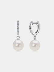 925 Sterling Silver Freshwater Pearl Earrings | Sterling Silver Earrings Daverri Fashions