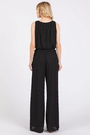 Mittoshop Textured Stretchy Crop Tank and Pants Set | Outfit Sets Daverri Fashions