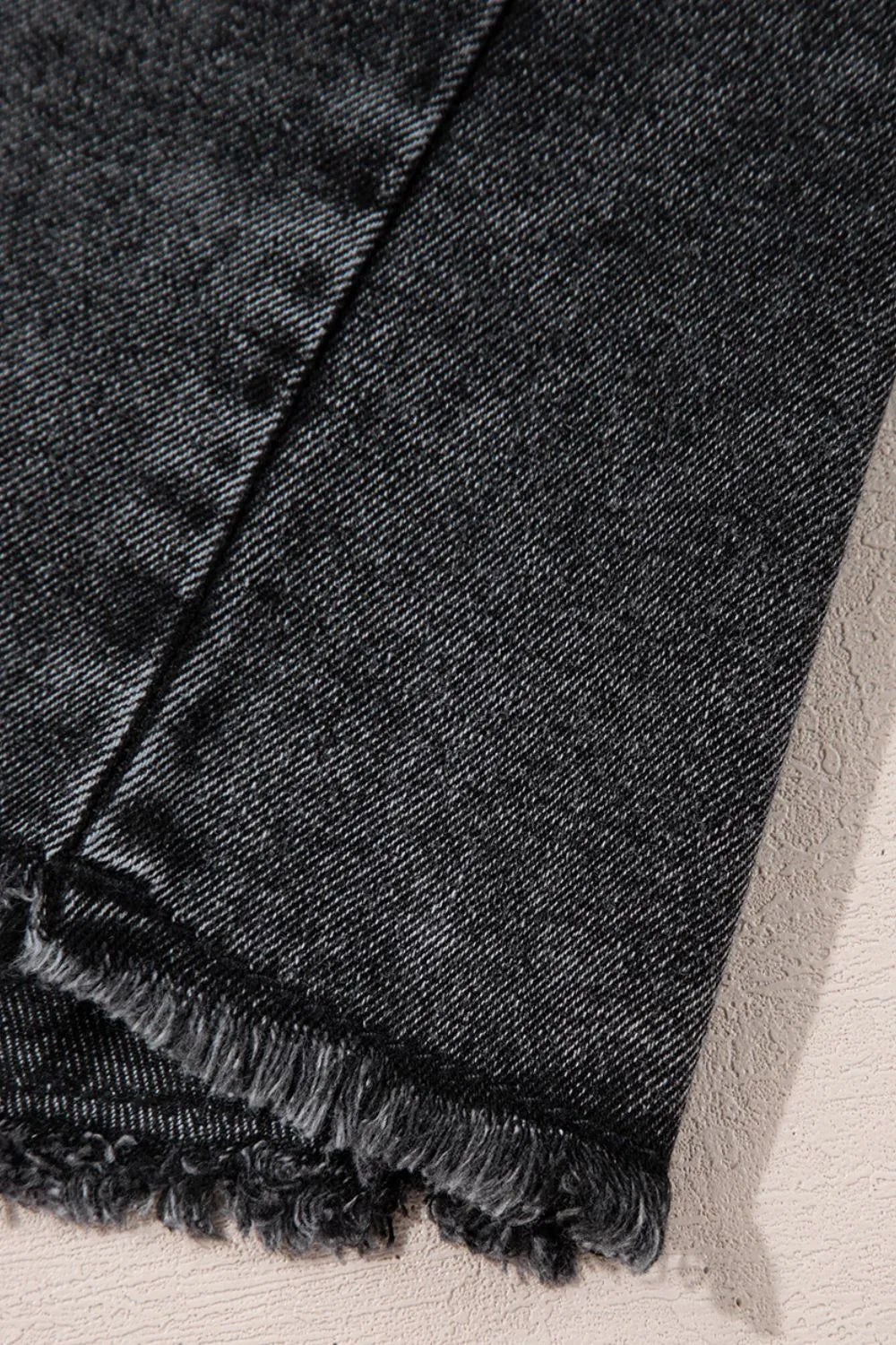 Short Sleeve Flap Pocket Button Up Raw Hem Denim Shirt | Shirts Daverri Fashions