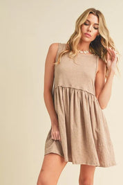Aemi + Co Round Neck Mini Tank Dress | Daverri Fashions